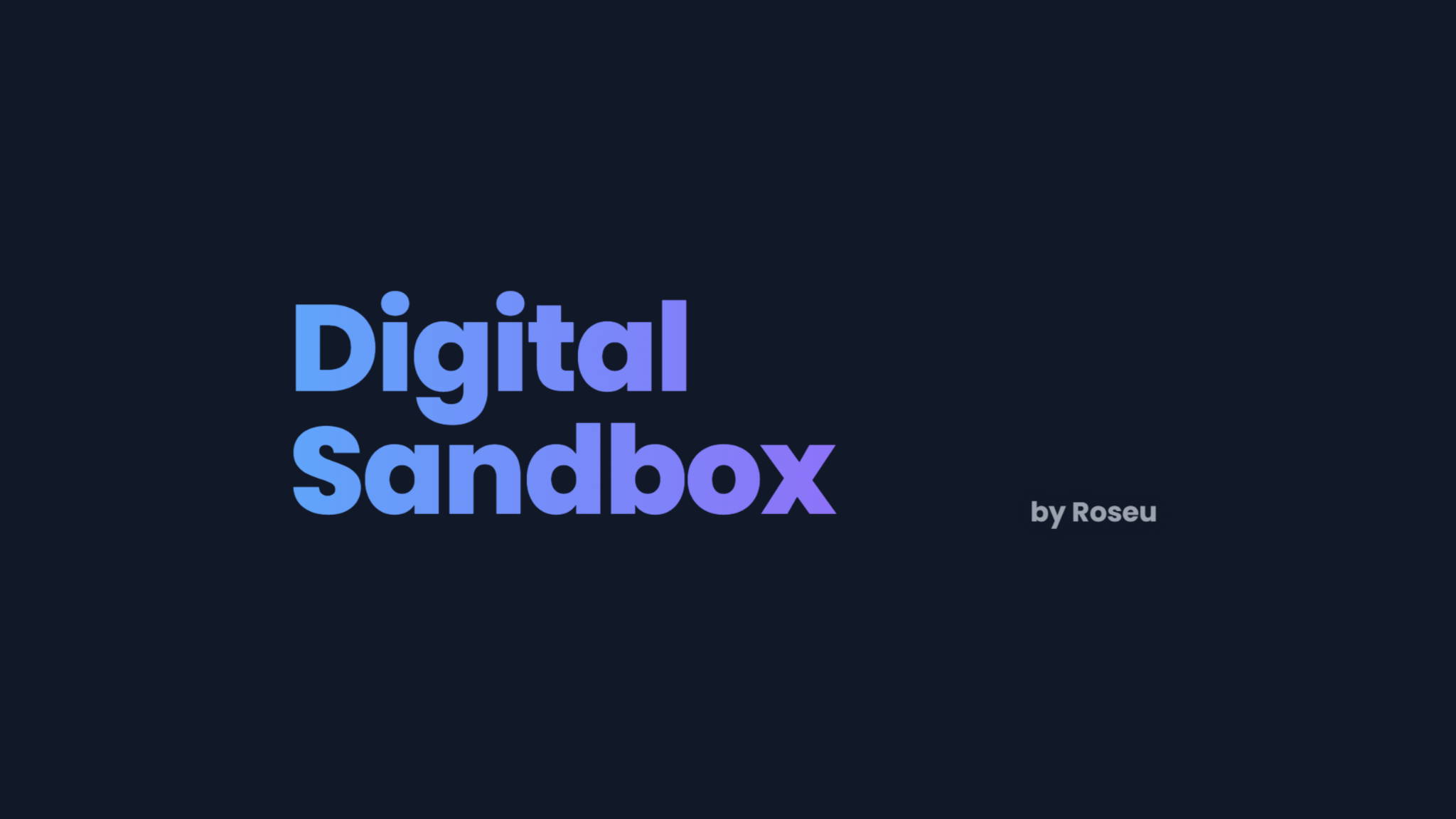 Digital Sandbox project preview